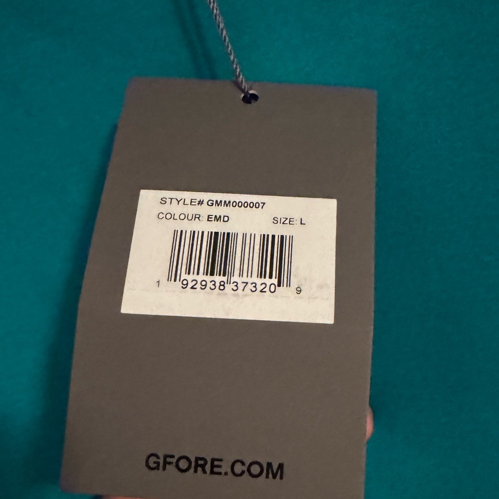 NWT G/FORE G4 Luxe Crewneck Mid Layer Pullover Shirt Long Sleeve Men Size L - Picture 14 of 14